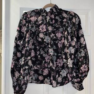 Vince Camutto Puff Sleeve Blouse